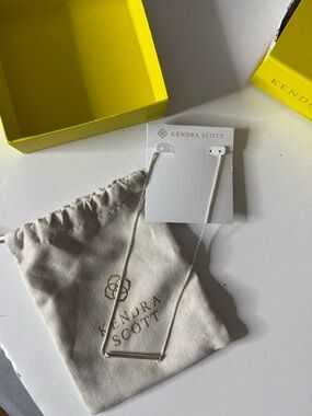 Kendra Scott Silver Horizontal Bar Necklace